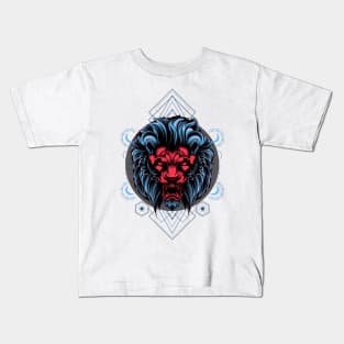 What's Your Spirit Animal? Majestic Blue Light Lion Kids T-Shirt